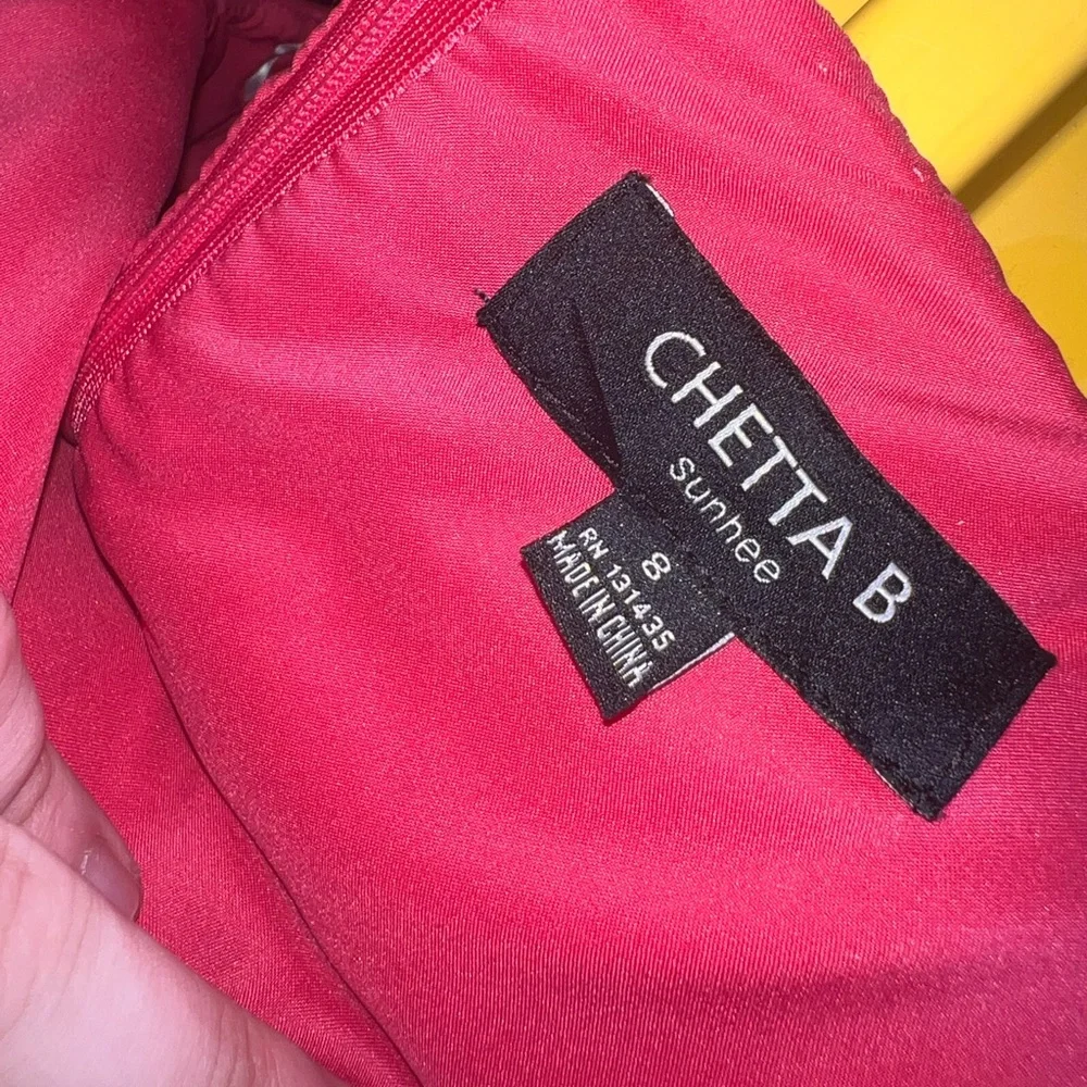 Chetta Bee Sunhee dark pink sleeveless dress size 8 - Picture 12 of 12
